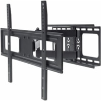 Manhattan TV & Monitor Mount, Wall, Full Motion, 1 screen, Screen Sizes: 37-65" , Black, VESA 200x200 to 600x400, Max 50kg, LFD, Tilt & Swivel with 3 Pivots, Lifetime Warranty - 1 Display(s) Supported - 70" Screen Support - 50 kg Load Capacity - 400 x 400, 600 x 400, 400 x 200, 300 x 300, 200 x 200