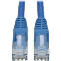 Tripp Lite by Eaton N201-008-BL Cat.6 UTP Patch Network Cable - 8 ft (2.44 m) Category 6 Network Cable for Network Adapter, Network Device, Router, Server, Modem, Hub, Switch - First End: 1 x RJ-45 Network - Male - Second End: 1 x RJ-45 Network - Male - 1 Gbit/s - Patch Cable - Gold Plated Connector