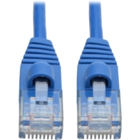 Tripp Lite by Eaton Gigabit N261-S02-BL Cat.6a UTP Patch Network Cable - 2 ft (0.61 m) Category 6a Network Cable for PC, Server, Router, Printer, Patch Panel, Switch, Network Device - First End: 1 x RJ-45 Network - Male - Second End: 1 x RJ-45 Network - Male - 10 Gbit/s - Patch Cable - 28 AWG - Blue