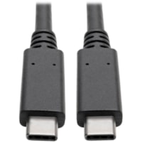 Câble de transfert de données U420-003-G2-5A 3 pi (0,91 m) USB Tripp Lite series - 3 pi (0,91 m) USB Câble de transfert de données pour MacBook Pro, Smartphone, Tablette, PC, Chargeur mural - 10 Gbit/s - Blindé - Nickel Connecteur plaqué - Doré Contact 