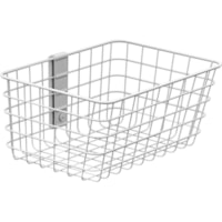 Ergotron SV Wire Basket, Small - Small - 5 lb (2267.96 g) Weight Capacity - 14" (355.60 mm) Length x 12" (304.80 mm) Width x 5" (127 mm) Height - White