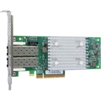 Lenovo ThinkSystem QLogic QLE2740 PCIe 32Gb 1-Port SFP+ Fibre Channel Adapter - PCI Express 3.0 x8 - 32 Gbit/s - 1 x Total Fibre Channel Port(s) - SFP+ - Plug-in Card