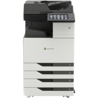 Lexmark CX923dte Laser Multifunction Printer - Color - Copier/Fax/Printer/Scanner - 55 ppm Mono/55 ppm Color Print - 1200 x 1200 dpi Print - Automatic Duplex Print - Up to 250000 Pages Monthly - 2150 sheets Input - Color Flatbed Scanner - 1200 dpi Optical Scan - Color Fax - Gigabit Ethernet - USB - 