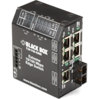 Black Box LBH150 Ethernet Switch - 5 Ports - 2 Layer Supported - Modular - Optical Fiber, Twisted Pair - Rack-mountable, Standalone, Wall Mountable, DIN Rail Mountable - 3 Year Limited Warranty 