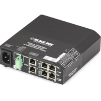 Commutateur Ethernet LPH240 6 Ports Black Box - 6 Ports - 2 Couche supportée - Paire torsadée - PoE Ports - Montage sur rail DIN - 3 Année Garantie limitée