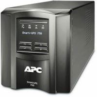 Onduleur ligne interactive Smart-UPS - 750 VA/500 W APC by Schneider Electric - Tour - 3 Heure Rechargeable - 5 Minute(s) Veille - 120V Entrée - 120 V AC Sortie - Onde Sinusoïdale - 6 x NEMA 5-15R - 6 x Sortie batterie/surtension - SmartConnect