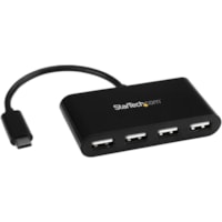 Concentrateur Thunderbolt/USB - USB Type C - Externe - Noir StarTech.com - USB Type C - Externe - 4 Port(s) USB - 4 Port(s) USB 2.0 - Mac, PC, Linux