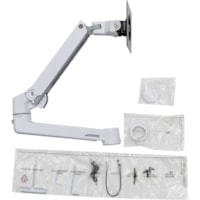 Ergotron Mounting Arm for Monitor - White - 1 Display(s) Supported - 25 lb (11339.81 g) Load Capacity - 75 x 75, 100 x 100