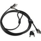 Lenovo Kensington MicroSaver 2.0 Twin Cable Lock - 8 ft - Keyed Lock - Carbon Steel - For Notebook, Desktop Computer, Monitor