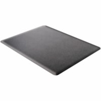 Tapis rotège-sol Sit?Stand pour Workstation Deflecto - Workstation - longueur de tapis 53 po (1346,20 mm) x largeur de tapis 45 po (1143 mm) x profondeur de tapis 0,800 po (20,32 mm) - Rectangulaire - Mousse - Noir - 1 chaque