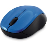 Verbatim Silent Wireless Blue LED Mouse - Blue - Blue LED/Optical - Wireless - Radio Frequency - Blue - USB Type A - Scroll Wheel - 3 Button(s) - 1 Each