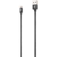 iStore Lightning Charge 4ft (1.2m) Braided Cable (Black) - 3.9 ft Lightning/USB Data Transfer Cable for Computer, Power Adapter, iPhone, iPad - First End: 1 x Lightning Male - Second End: 1 x USB Type A Male - MFI - Black