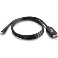 C2G 6ft Mini DisplayPort to HD Adapter Cable - Black - TAA - 6 ft (1.83 m) HDMI/Mini DisplayPort A/V Cable for Projector, Monitor, HDTV, Tablet, Notebook - First End: Error-dirty-data - Second End: Error-dirty-data - Supports up to 1920 x 1080 