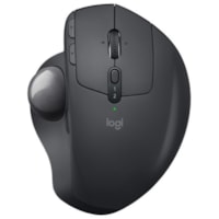 Logitech MX ERGO PLUS Advanced Wireless Trackball for PC and MAC with extra 10° wedge - Optical - Wireless - Bluetooth/Radio Frequency - 2.40 GHz - Graphite - USB - 440 dpi - Trackball, Scroll Wheel - 8 Button(s) - Right-handed