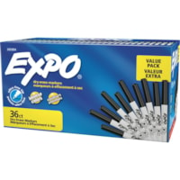 Expo Low-Odor Dry-erase Markers - Ultra Fine Marker Point - 36 / Pack