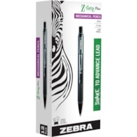 Portemine Z-Grip Zebra - Lead 0,7 mm (0,03 po) Noir - Rechargeable - 1 Emballage