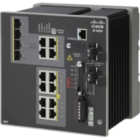 Cisco IE-4000-8GT4G-E Layer 3 Switch - 12 Ports - Manageable - Gigabit Ethernet - 10/100/1000Base-TX, 1000Base-X - Refurbished - 3 Layer Supported - Optical Fiber, Twisted Pair - Rail-mountable