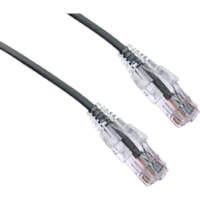 Câble réseau BENDnFLEX 7 pi Catégorie 6 Axiom - 7 pi Catégorie 6 Câble réseau pour Périphérique réseau - Câble de Raccordement - Doré Contact plaqué - 28 AWG - Gris