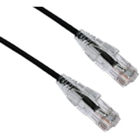 Axiom 9FT CAT6 BENDnFLEX Ultra-Thin Snagless Patch Cable 550mhz (Black) - 9 ft (2.74 m) Category 6 Network Cable for Network Device - First End: 1 x RJ-45 Network - Male - Second End: 1 x RJ-45 Network - Male - Patch Cable - Gold Plated Contact - 28 AWG - Black 