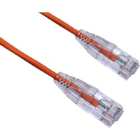 Axiom 10FT CAT6 BENDnFLEX Ultra-Thin Snagless Patch Cable 550mhz (Orange) - 10 ft Category 6 Network Cable for Network Device - First End: 1 x RJ-45 Network - Male - Second End: 1 x RJ-45 Network - Male - Patch Cable - Gold Plated Contact - 28 AWG - Orange 