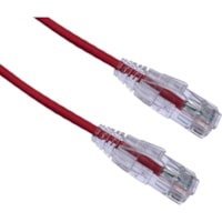 Axiom 10FT CAT6 BENDnFLEX Ultra-Thin Snagless Patch Cable 550mhz (Red) - 10 ft Category 6 Network Cable for Network Device - First End: 1 x RJ-45 Network - Male - Second End: 1 x RJ-45 Network - Male - Patch Cable - Gold Plated Contact - 28 AWG - Red 