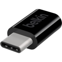 Belkin USB-C to Micro USB Adapter (USB Type-C) - 1 x USB 2.0 Type C - Male - 1 x Micro USB - Female - Black