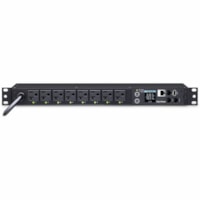 CyberPower Unité de distribution d'alimentation PDU41002 - Switched - NEMA L5-20P - 8 x NEMA 5-20R - 120 V AC - Réseasu (RJ-45) - 12 pi (3,66 m) Longueur de Cordon - 1U - Horizontal - Montable en rack, Fixation murale