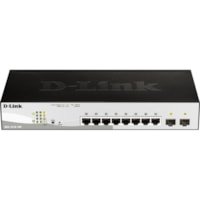 Commutateur Ethernet DGS-1210 DGS-1210-10MP 8 Ports Gérable - Gigabit Ethernet - 1000Base-T, 1000Base-X D-Link - 8 Ports - Gérable - Gigabit Ethernet - 1000Base-T, 1000Base-X - 3 Couche supportée - Modulaire - 2 Emplacements SFP - Paire torsadée, Fibre Optique - À vie Gar