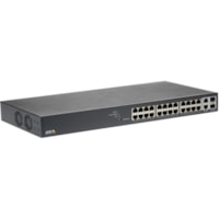 AXIS T8524 Ethernet Switch - 24 Ports - Manageable - 1000Base-X - 2 Layer Supported - Modular - 2 SFP Slots - Twisted Pair, Optical Fiber 