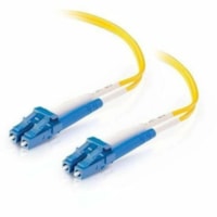 C2G 6.6ft (2m) LC-LC 9/125 OS2 Duplex Single-Mode PVC Fiber Optic Cable - Yellow - 6.6 ft (2 m) Fiber Optic Network Cable for Network Device - First End: 2 x LC Network - Male - Second End: 2 x LC Network - Male - Patch Cable - Plenum, FT4, OFNR, Riser - 9/125 µm - Yellow