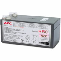 APC by Schneider Electric - Cartouche de batterie de rechange APC #47 avec garantie de 2 ans - 3000 mAh - 12 V DC - Acide de plomb - Étanche/Sans entretien - Remplaçable à chaud - 3 Année Durée minimale de la vie de la batterie - 5 Année Durée maximale de la v