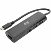 Tripp Lite by Eaton 4-Port USB 3.1 Hub, 4x USB-A, Thunderbolt-Black - USB Type C - External - 4 USB Port(s) - 4 USB 3.1 Port(s) - PC, Mac