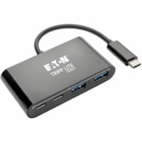 Concentrateur USB U460-004-2A2CB - USB Type C - Externe - Noir Tripp Lite by Eaton - USB Type C - Externe - 4 Port(s) USB - 2 Port(s) USB 3.0 - PC, Mac