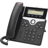 Téléphone IP 7811 - Remis à Neuf - Filaire - Filaire - Fixation au mur, Bureau - Charbon Cisco - 1 x Ligne Totale - VoIP - 2 x Réseasu (RJ-45) - PoE Ports