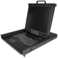 StarTech.com Console pour LCD de rack RKCONS1701 - 1 Ordinateur(s) - 17 po LCD - SXGA - 1280 x 1024USB - 1 x VGA - Clavier - Pavé tactile - 120 V AC, 230 V AC Tension d'entrée - 1U Haut - PC - Acier - Noir