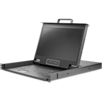 StarTech.com Console pour LCD de rack RKCONS17HD - 1 Ordinateur(s) - 17,3 po LCD - Full HD - 1920 x 1080 - 16:9 - 1 - Clavier - Pavé tactile - 120 V AC, 230 V AC Tension d'entrée - 1U Haut - PC - Acier - Noir