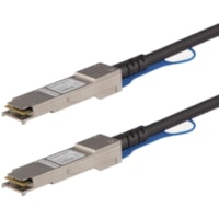 Câble réseau 3,3 pi (1 m) Twinaxial - 1 chaque StarTech.com - 3,3 pi (1 m) Twinaxial Câble réseau pour Périphérique réseau, Serveur, Commutateur - 40 Gbit/s - 30 AWG - Noir - 1 chaque