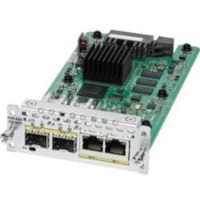 Cisco 2-Port Gigabit Ethernet WAN Network Interface Module - For Wide Area Network - 2 x RJ-45 1000Base-T WAN - Twisted Pair, Optical FiberGigabit Ethernet - 1000Base-T, 1000Base-X - 2 x Expansion Slots - SFP (mini-GBIC)