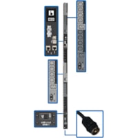 Tripp Lite by Eaton PDU3EVSR6H50 30-Outlet PDU - Switched - Hubbell CS8365C - 6 x IEC 60320 C19, 24 x IEC 60320 C13 - 230 V AC - 0U - Vertical - Rack-mountable 