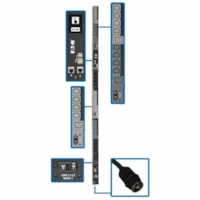 Tripp Lite by Eaton Unité de distribution d'alimentation PDU3EVSR6L2130 30-Outlet - Switched - NEMA L21-30P - 6 x IEC 60320 C19, 24 x IEC 60320 C13 - 230 V AC - 0U - Vertical - Montable en rack