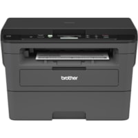 HL-L2390DW Multifunction Monochrome Laser Printer - Copier/Printer/Scanner - 36 ppm Mono Print - 2400 x 600 dpi Print - Automatic Duplex Print - Up to 10000 Pages Monthly - 250 sheets Input - Color Scanner - 1200 dpi Optical Scan - Wireless LAN - Wi-Fi Direct, Google Cloud Print, Apple AirPrint, Bro