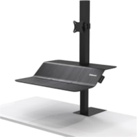 Fellowes Lotus(tm) VE Sit-Stand Workstation - Single - 1 Display(s) Supported - 25 lb (11339.81 g) Load Capacity - 1 Each