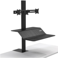 Fellowes Lotus(tm) VE Sit-Stand Workstation - Dual - 2 Display(s) Supported - 35 lb (15875.73 g) Load Capacity - 1 Each