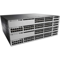 Cisco Catalyst WS-C3850-24U Layer 3 Switch - 24 Ports - Manageable - 10/100/1000Base-T - Refurbished - 3 Layer Supported - Modular - 715 W Power Consumption - Twisted Pair - 1U - Rack-mountable