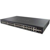 Commutateur de niveau 3 550X SG550X-48 48 Ports Gérable - Gigabit Ethernet - 10/100/1000Base-T - Remis à Neuf Cisco - 48 Ports - Gérable - Gigabit Ethernet - 10/100/1000Base-T - Remis à Neuf - 3 Couche supportée - Modulaire - Fibre Optique, Paire torsadée - Mont