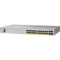 Commutateur Ethernet Catalyst 2960-L WS-C2960L-24PS-LL 24 Ports Gérable - Gigabit Ethernet - 10/100/1000Base-T, 1000Base-X - Remis à Neuf Cisco - 24 Ports - Gérable - Gigabit Ethernet - 10/100/1000Base-T, 1000Base-X - Remis à Neuf - 4 Couche supportée - Modulaire - 4 E