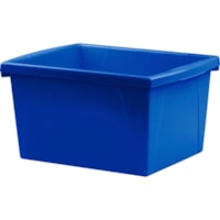 Boîte d'entreposage (Poubelle) pour Outil, Matériel de classe Storex - 3,96 gal (15000 mL) - Empilable - Plastique - Bleu - Pour Outil, Matériel de classe - 1 chaque