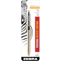 Stylo gel Sarasa Zebra Pen - 0,7 mm (0,03 po) Pointe de stylo - Rechargeable - Rétractable - Encre liquide à base de gel - Barrel Laiton - 1 / emballage