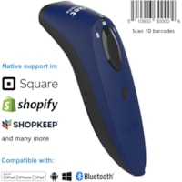 Scanner de code à barre SocketScan S730 Handheld - Sans fil Connectivité - Bleu Socket Mobile - Sans fil Connectivité - 1D - Laser - Bluetooth - Bleu