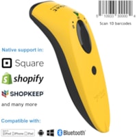 Socket Mobile SocketScan® S730, Laser Barcode Scanner, Yellow - Wireless Connectivity - 1D - Laser - Bluetooth - Yellow